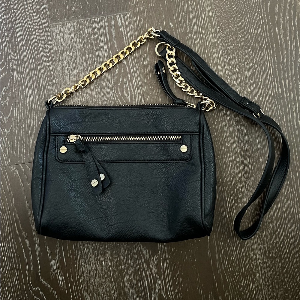 BP for Nordstrom black purse with gold chain. Great condition - used once